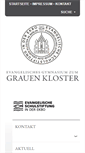 Mobile Screenshot of graues-kloster.de